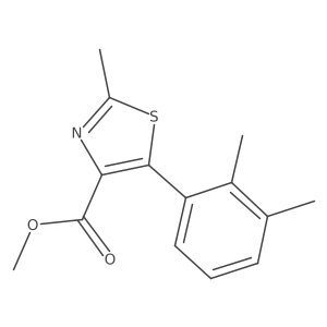 5-(2,3-Dimethyl-phenyl)-2-methyl-thiazole-4-carboxylic Acid Methyl Ester结构式