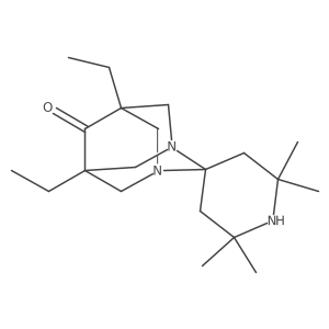 5,7-Diethyl-2',2',6',6'-tetramethylspiro[1,3-diazatricyclo[3.3.1.13,7]decane-2,4'-piperidine]-6-one Structure