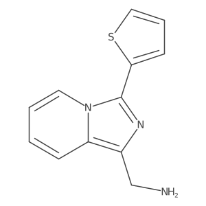 (3-(Thiophen-2-yl)imidazo[1,5-a]pyridin-1-yl)methanamine Structure