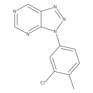 3-(3-Chloro-4-methylphenyl)-3H-[1,2,3]triazolo[4,5-D]pyrimidin-7-YL hydro+结构式