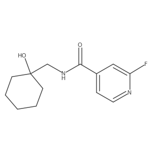 2-fluoro-N-[(1-hydroxycyclohexyl)methyl]pyridine-4-carboxamide Structure
