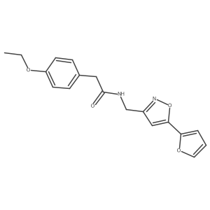 CCOc1ccc(CC(=O)NCc2cc(-c3ccco3)on2)cc1结构式
