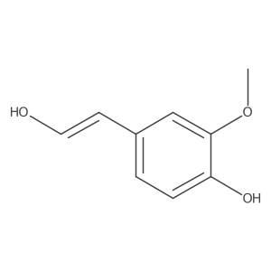 (E)-4-(2-Hydroxyvinyl)-2-methoxyphenol Structure