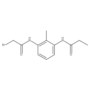 N-{3-[(2-Bromoacetyl)amino]-2-methylphenyl}propanamide Structure