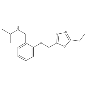 2-[(5-Ethyl-1,3,4-oxadiazol-2-yl)methoxy]-N-(1-methylethyl)benzenemethanamine Structure