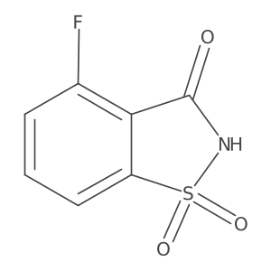4-fluoro-1,2-benzisothiazol-3(2H)-one 1,1-dioxide结构式