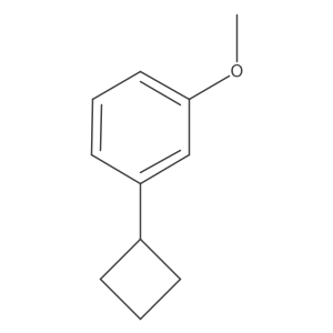 1-Cyclobutyl-3-methoxybenzene结构式