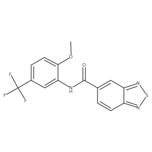 N-(2-methoxy-5-(trifluoromethyl)phenyl)benzo[c][1,2,5]thiadiazole-5-carboxamide Structure