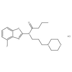 N-(4-fluorobenzo[d]thiazol-2-yl)-N-(3-morpholinopropyl)butyramide hydrochloride Structure