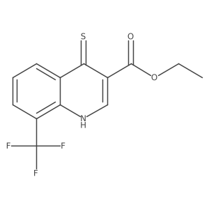 Ethyl 4-thioxo-8-(trifluoromethyl)-1,4-dihydroquinoline-3-carboxylate结构式