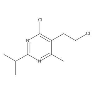 4-Chloro-5-(2-chloro-ethyl)-2-isopropyl-6-methyl-pyrimidine结构式