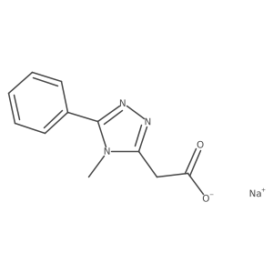 sodium 2-(4-methyl-5-phenyl-4H-1,2,4-triazol-3-yl)acetate结构式