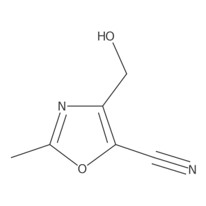 5-Oxazolecarbonitrile, 4-(hydroxymethyl)-2-methyl- Structure