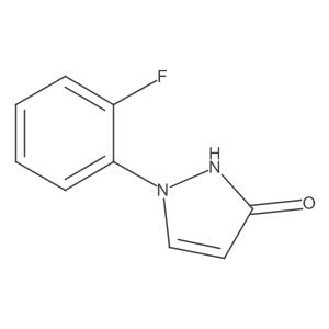 1-(2-Fluorophenyl)-2,3-dihydro-1H-pyrazol-3-one Structure
