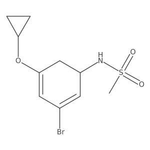 N-(3-Bromo-5-cyclopropoxycyclohexa-2,4-dienyl)methanesulfonamide Structure