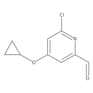 6-Chloro-4-cyclopropoxypicolinaldehyde Structure