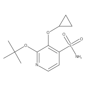 2-Tert-butoxy-3-cyclopropoxypyridine-4-sulfonamide Structure