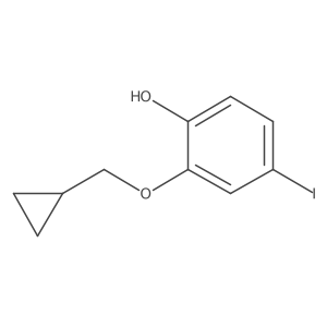 2-(Cyclopropylmethoxy)-4-iodophenol Structure