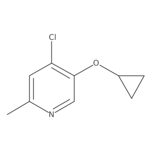 4-Chloro-5-cyclopropoxy-2-methylpyridine结构式
