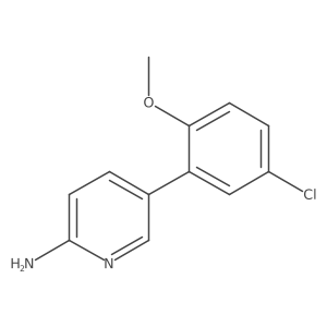 5-(5-Chloro-2-methoxyphenyl)pyridin-2-amine结构式