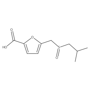 5-[(2-Methylpropanesulfinyl)methyl]furan-2-carboxylic acid Structure