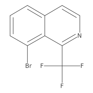 8-Bromo-1-(trifluoromethyl)isoquinoline结构式