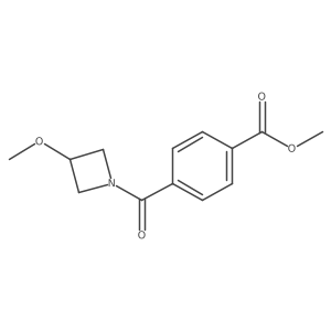 Methyl 4-(3-methoxyazetidine-1-carbonyl)benzoate结构式