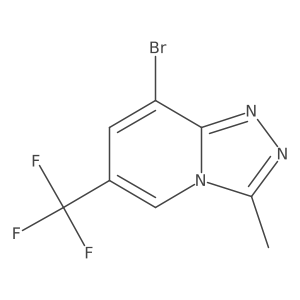 8-Bromo-3-methyl-6-(trifluoromethyl)-[1,2,4]triazolo[4,3-a]pyridine Structure