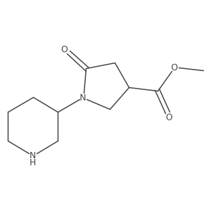 Methyl 5-Oxo-1-piperidin-3-ylpyrrolidine-3-carboxylate Structure