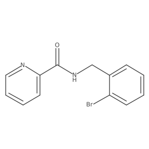 N-(2-Bromobenzyl)picolinamide结构式