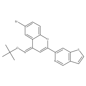 6-Bromo-2-(thieno[3,2-c]pyridin-6-yl)-4H-chromen-4-one O-(tert-butyl) oxime Structure