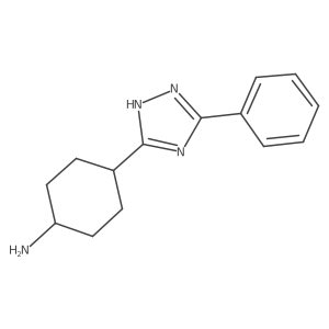 4-(3-phenyl-1H-1,2,4-triazol-5-yl)cyclohexan-1-amine Structure