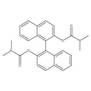 [1,1'-Binaphthalene]-2,2'-diyl bis(dimethylcarbamate)结构式