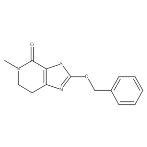 5-Methyl-2-phenylmethoxy-6,7-dihydro-[1,3]thiazolo[5,4-c]pyridin-4-one结构式