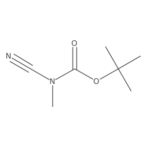 tert-butyl N-cyano-N-methylcarbamate Structure
