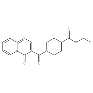ethyl 1-[(4-oxo-4H-pyrido[1,2-a]pyrimidin-3-yl)carbonyl]piperidine-4-carboxylate结构式