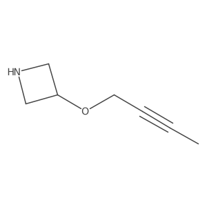 3-(But-2-yn-1-yloxy)azetidine结构式