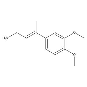 1-Amino-3-(3,4-dimethoxyphenyl)-2-butene Structure