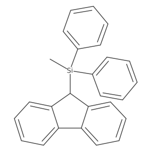 9-(Methyldiphenylsilyl)fluorene结构式