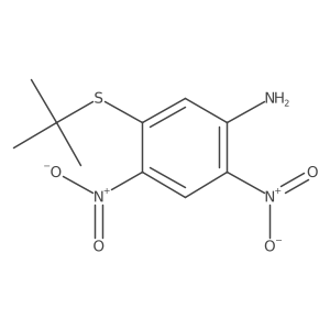 5-[(1,1-Dimethylethyl)thio]-2,4-dinitrobenzenamine结构式