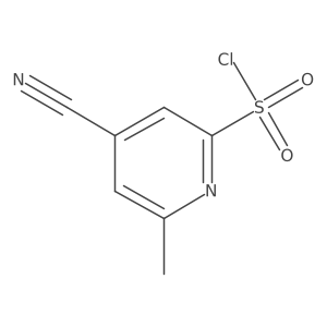 4-Cyano-6-methylpyridine-2-sulfonyl chloride结构式