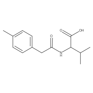 3-Methyl-2-[2-(4-methylphenyl)acetamido]butanoic acid Structure