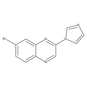 7-Bromo-2-imidazol-1-yl-quinoxaline Structure