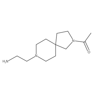 1-(8-(2-Aminoethyl)-2,8-diazaspiro[4.5]decan-2-yl)ethanone结构式