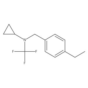 N-(4-ethylbenzyl)-N-(trifluoromethyl)cyclopropanamine结构式