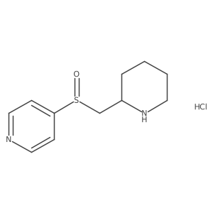 4-((Piperidin-2-ylmethyl)sulfinyl)pyridine hydrochloride Structure