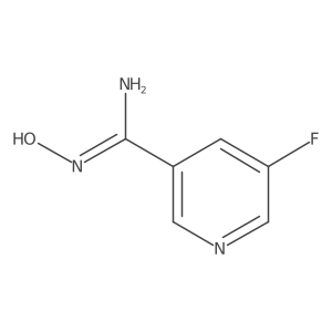 5-Fluoro-N'-hydroxypyridine-3-carboximidamide Structure