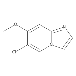 6-Chloro-7-methoxyimidazo[1,2-a]pyridine结构式
