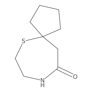 6-thia-9-azaspiro[4.6]undecan-10-one结构式