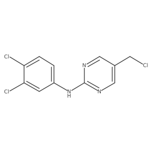 5-(chloromethyl)-N-(3,4-dichlorophenyl)pyrimidin-2-amine结构式